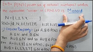 Group Theory Lecture 16Power Set Union Power Set of Natural Number with Union is Monoid [upl. by Forster]