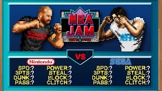 Console Wars  NBA JAM  Super Nintendo vs Sega Genesis [upl. by Aprilette]