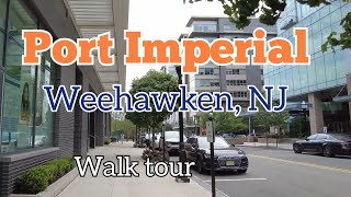 Walking in Port Imperial in Weehawken New Jersey USA [upl. by Annav104]