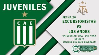 Excursionistas vs Los Andes  Fecha 20  Juveniles B 7MA  8VA Y 9NA DIVISIÓN [upl. by Snook]