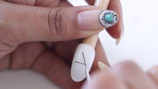 HOW TO FREEHAND NAIL ART LKE A PRO  abetweene [upl. by Garrott]