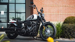 2021 HarleyDavidson Street Bob FXBBS Test Ride and Review [upl. by Lemar]