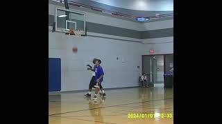 Nice pull up 3 from Diego shootingguard blowout jrrattlers [upl. by Yelkreb]