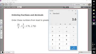 Ordering fractions and decimals [upl. by Nomit]