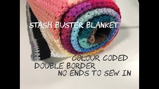 Ophelia Talks CROCHET Vstitch STASH BUSTER update [upl. by Scarrow]