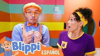 Blippi y Meekah en la Fábrica de los colores NYC  Aprende con Blippi  Videos educativos para niños [upl. by Roosnam]