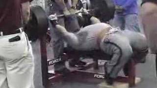 Andy Fiedler 585lb benchpress  125kg275lb raw [upl. by Aikahs]