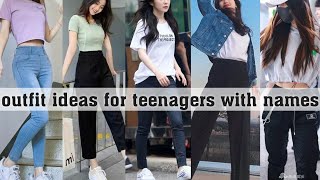 outfit ideas for teenagers with namesTHE TRENDY GIRL [upl. by Lindholm290]