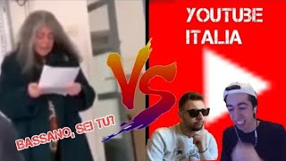 LA PROF DI quot BASSANO SEI TU CONTRO YOUTUBE ITALIA [upl. by Teador]