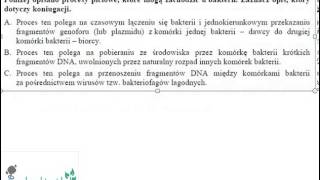 Lekcja biologii Rozmnażanie się bakterii liceum  zadania maturalne [upl. by Areht]