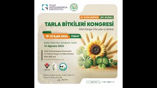 III Uluslararası XV Ulusal Tarla Bitkileri Kongresi [upl. by Musser]