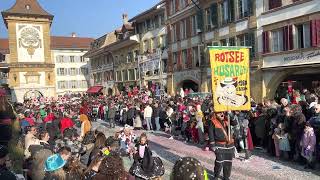 RotseeHusaren Ebikon  Fastnacht Murten 2023  Umzug am Sonntag [upl. by Ardnala879]