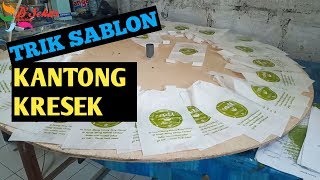 cara sablon kantong plastik [upl. by Lubbi373]