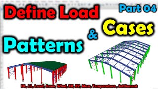 How To Define Load Patterns amp Cases  ETABS  SAP2000 [upl. by Ddart]