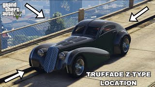 GTA 5  Truffade ZType Location PS3 PS4 Xbox360 XboxOne and PC [upl. by Anwadal]