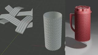 Water Jug Model Part  1 Blender 41  Tissue Add Modifier blendertutorial [upl. by Elbys179]