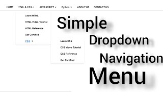 Responsive Dropdown Navigation Menu with Sub Menu Using Html CSS amp Javascript With source code [upl. by Nyrahs]