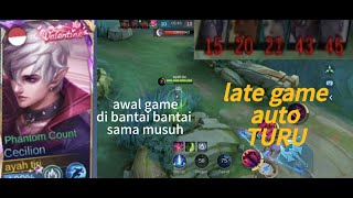 cecilion late game mode bantai [upl. by Ahsyla]