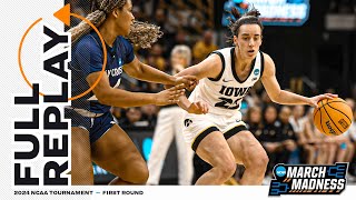 Iowa vs Holy Cross  2024 NCAA womens first round  FULL REPLAY [upl. by Icrad]