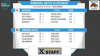 Northern Region T20 Kookaburra Cup Finals Round 2  Bundoora United v Rivergum [upl. by Wallas]