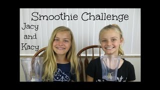 Smoothie Challenge  Jacy and Kacy [upl. by Ahtenak493]