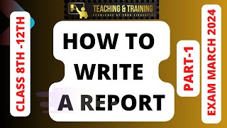 class 8th English  report writing  jkbose  part1 [upl. by Padgett]