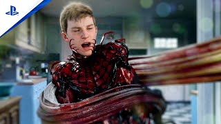 Marvels SpiderMan 2 Absolute 20 Inches Peters Carnage Suit Saves MJ From Venom Full Battle [upl. by Ahseryt]