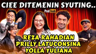 PERHATIKAN DETIK2 REZA RAHADIAN KRAM PERUT DI PODHUB‼️🤣 PRILLY YOLLA  Vidi Aldiano  podhub [upl. by Ahsiner]