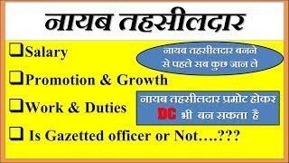 Naib Tehsildar Salary PromotionGrowthDutyworkcomplete information [upl. by Enorel355]