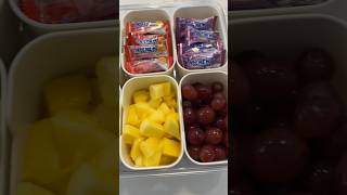 Fruity Snack Box 🍏🍇 asmr snackbox candy restock satisfying fruit viral shorts fyp snacks [upl. by Joashus478]