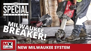 Milwaukee MX BREAKER They Did it A Cordless Jack Hammer MX FUEL [upl. by Ahsitra]