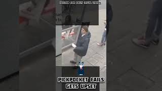 Pickpocket gets angry after being confronted London [upl. by Mag]