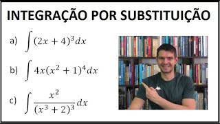 INTEGRAIS  18  Integração por substituição 15 [upl. by Ettennad]