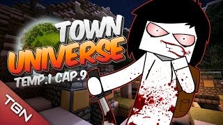 TOWN UNIVERSE REPOBLANDO LA CIUDAD 9 MINECRAFT SERIE DE MODS [upl. by Alasdair70]