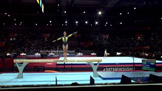 SCHERMANN Bianka HUN  2019 Artistic Worlds Stuttgart GER  Qualifications Balance Beam [upl. by Alyse]