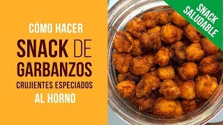 Snack Saludable de Garbanzos Especiados al Horno Ricos en Proteínas RealFood Evita Ultraprocesados [upl. by Enajaras]