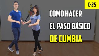 COMO BAILAR CUMBIA  PASO BÁSICO 🔥 CRUZADO [upl. by Nede]