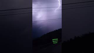 Arizona Monsoon Payson Az Lightning lightning thunder thunderstorm monsoon arizona beachlife [upl. by Haerb960]