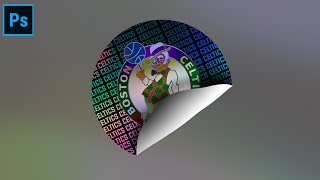 Make A Folded Hologram Sticker  Photoshop Tutorial  Cal So Scoped [upl. by Atirec263]