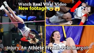 VIDEO 🔴 French pole vaulter Margot Chevrier suffers NASTY ankle break that left BÓNÉ sticking out [upl. by Aniri]