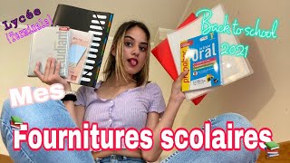 Mes fournitures scolaires 2021 pour le lycée  BACK TO SCHOOL backtoschool [upl. by Taddeo682]