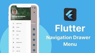 Navigation Drawer Side Menu Using Flutter 2023 [upl. by Timofei]