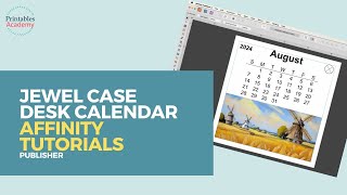 Jewel Case Calendar Layout  Affinity Publisher Tutorial [upl. by Iatnohs]