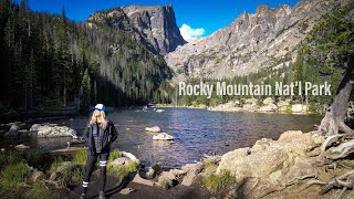 CAMPING in ROCKY MOUNTAIN NATIONAL PARK in 4K  Truck Camper Living  Van Life [upl. by Anelagna]