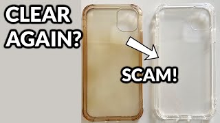 How To Make A Phone Case Clear Again  Restore Yellowed iPhone or Android Phone Case  Quick Fix DIY [upl. by Arama252]