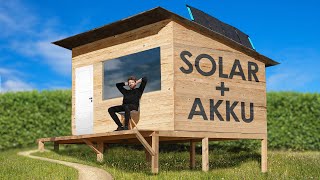 Autarkes Gartenhaus mit Solarpanels amp Stromspeicher [upl. by Yv]