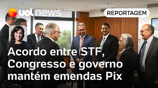 Acordo entre STF Congresso e governo mantém emendas Pix e dá prazo para regra [upl. by Lemaceon61]