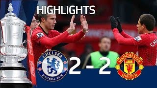 Manchester United vs Chelsea 22 official goals and highlights FA Cup Sixth Round  FATV [upl. by Navlys]