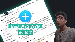 Create your own Notion like WYSIWYG editor with EditorJS [upl. by Nirrac]