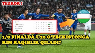 U20 JAHON CHEMPIONATI OZBEKISTON NIMCHORAK FINALDA KIM BILAN OYNAYDI [upl. by Sumerlin132]